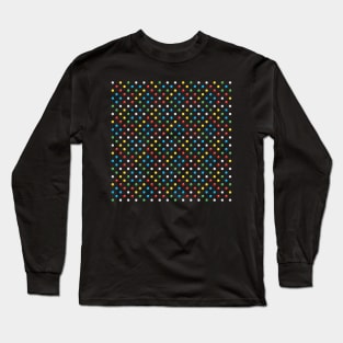 Primary Colour Design Pattern Long Sleeve T-Shirt